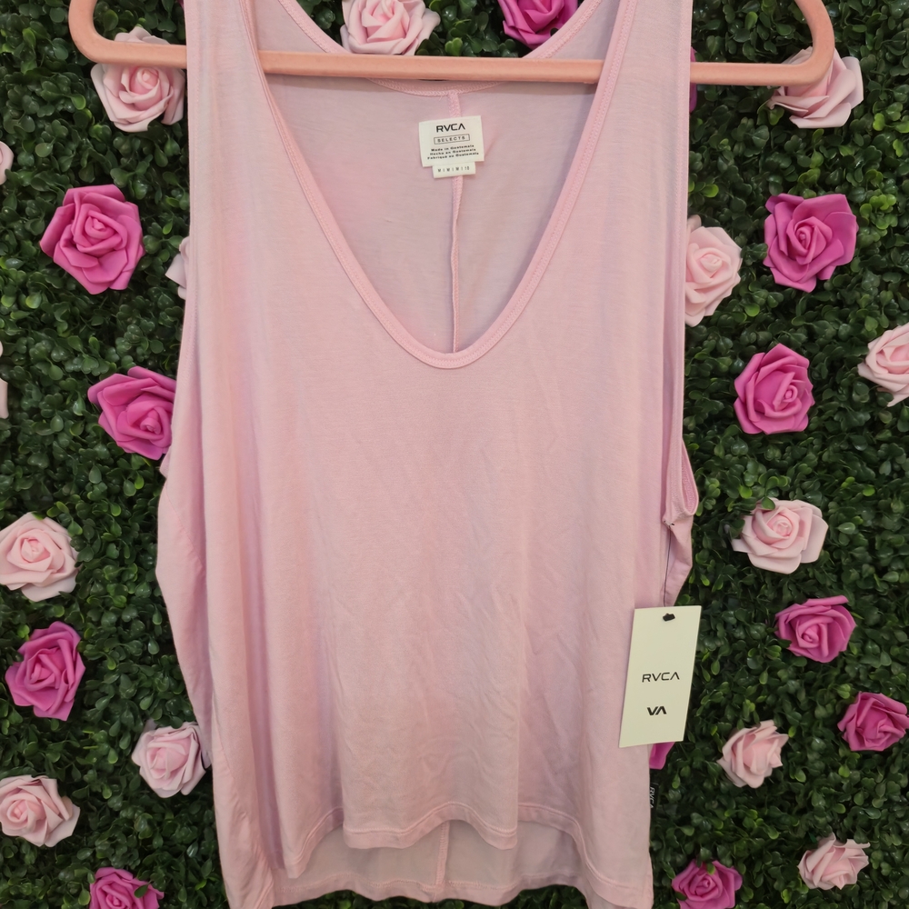 RVCA Light Pink Women's Tank Top
